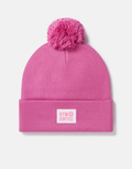 Knit Bobble Beanie in Sangria Sunset