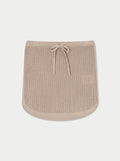 KNITTED SKIRT - BEIGE