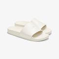 Packshot image of the KOIO Elba Slide - Leather in White | Lead