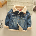 Korean Style Baby Winter Jacket | Thickened Baby Fur Collar Coat