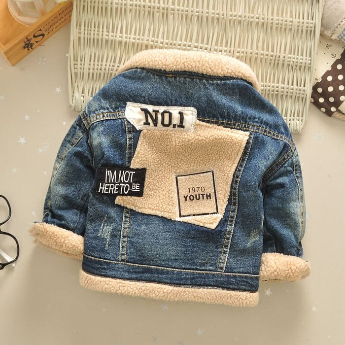 Korean Style Baby Winter Jacket | Thickened Baby Fur Collar Coat