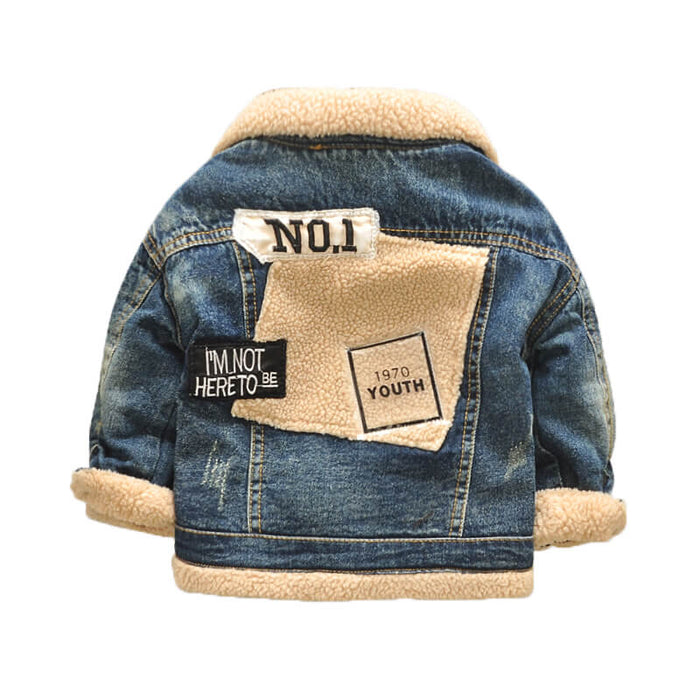Korean Style Baby Winter Jacket | Thickened Baby Fur Collar Coat