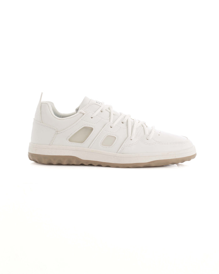Lace-Up Leather Chunky Sneakers