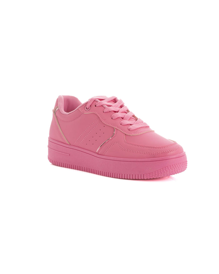 Lace-Up Leather Fashionable Sneakers
