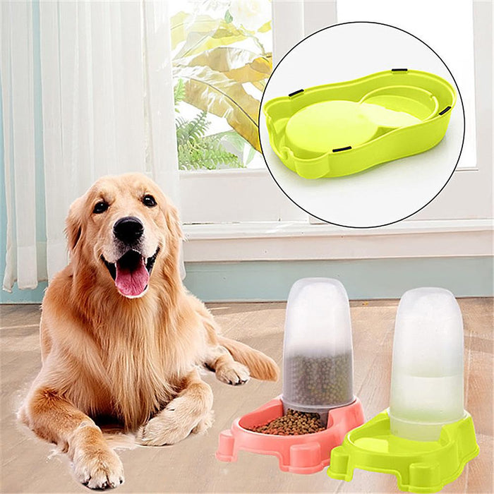 Large Automatic Pet Food Water Feeder - foxberryparkproducts