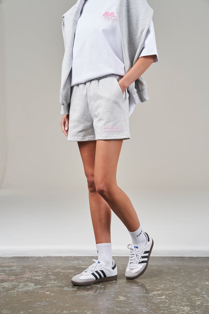 LATE CHECKOUT SHORTS - GREY MARL