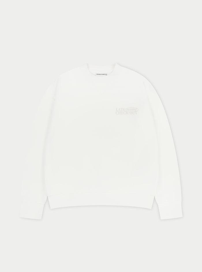 LATE CHECKOUT SWEATSHIRT - OFF WHITE