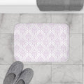 Lavender Damask Bath Mat, Vintage Bath Rug, Traditional Bath Mat, Bathtub Mat, Shower Mat, Bathroom Bath Mat, Bathroom Decor