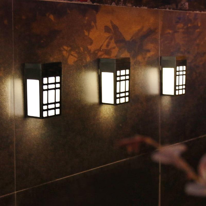 LED Solar Wall Light Retro Pane Light - foxberryparkproducts