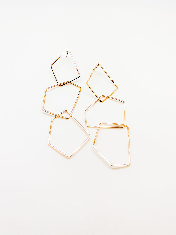 Libby Geometric Dangly Earrings