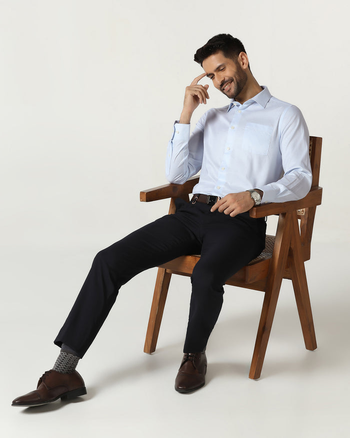 Light Blue Solid Shirt - Rally
