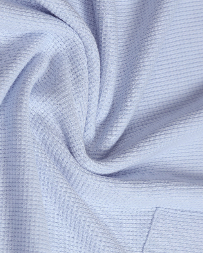 Light Blue Textured Polo - Contra