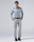Light Grey Check Trouser - Rogers