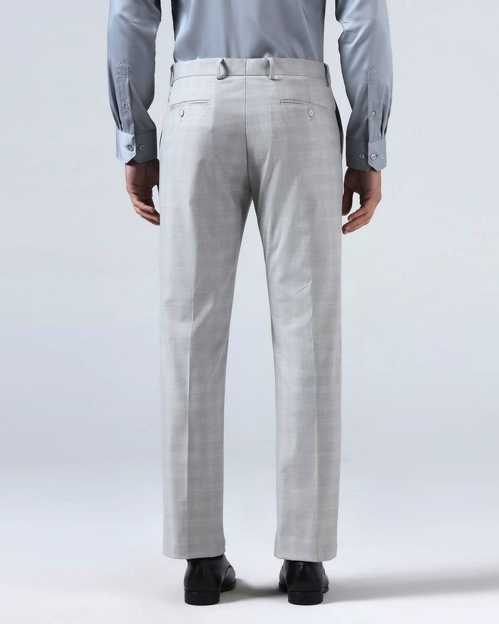 Light Grey Check Trouser - Rogers