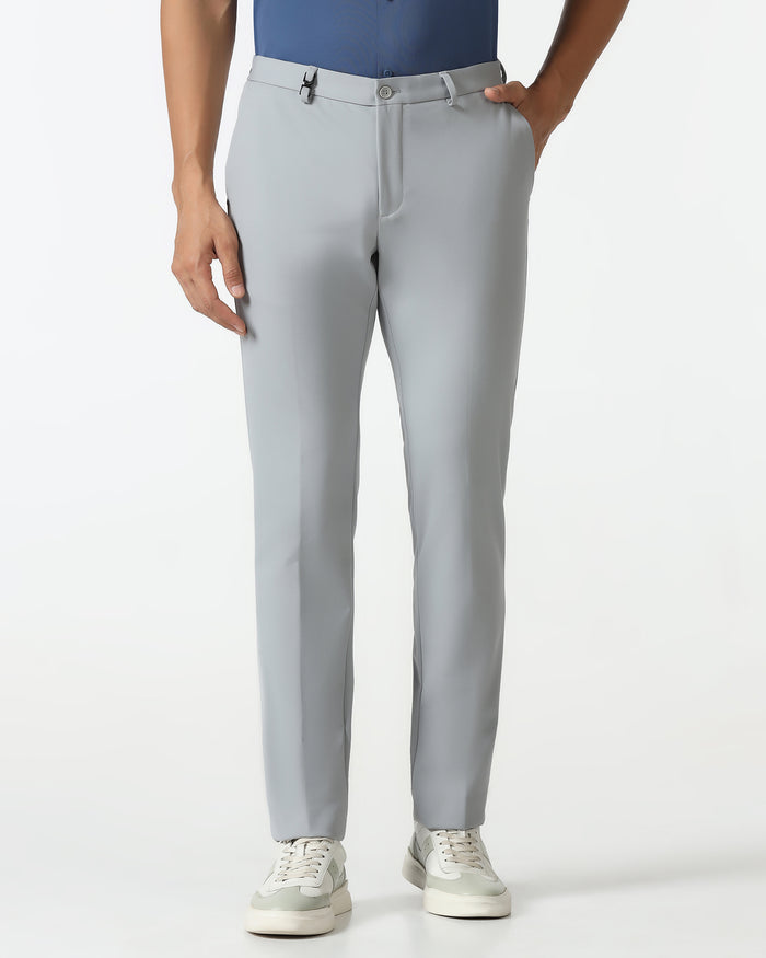 Light Grey Tech Pro Solid Trouser - Ashley