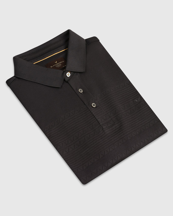 Light Grey Textured Polo - Jap
