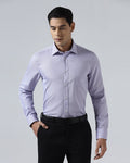 Lilac Non Iron Textured Shirt - Ethan
