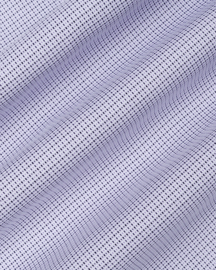 Lilac Non Iron Textured Shirt - Ethan