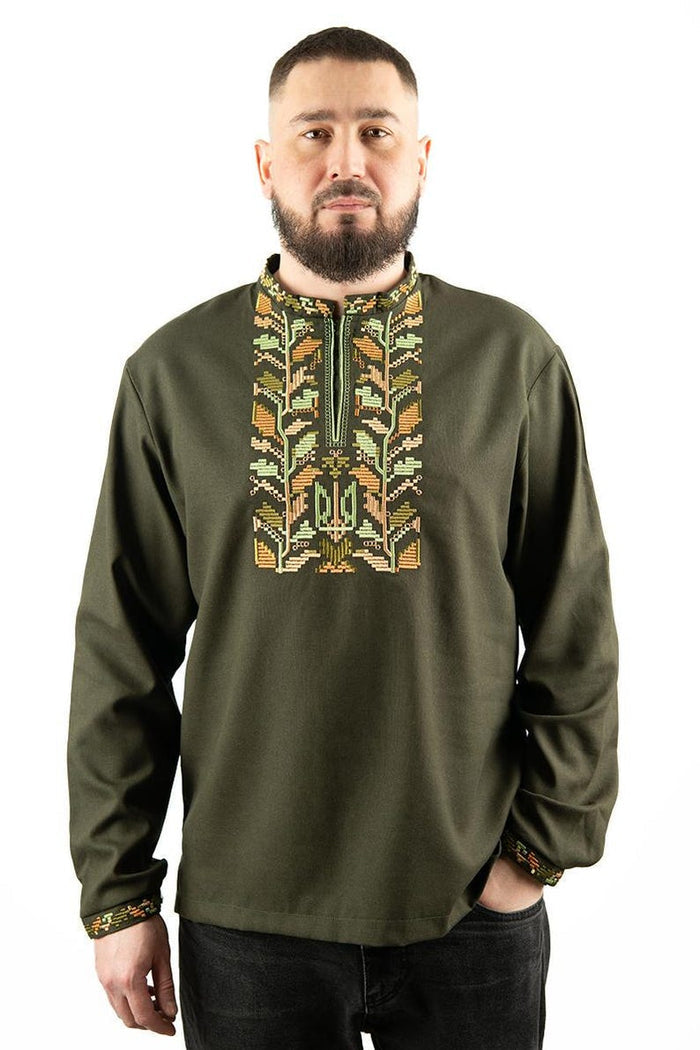 Linen Vyshyvanka Shirt "PRESIDENT"