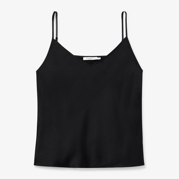Packshot image of the Lisey Cami - Washable Silk in Black