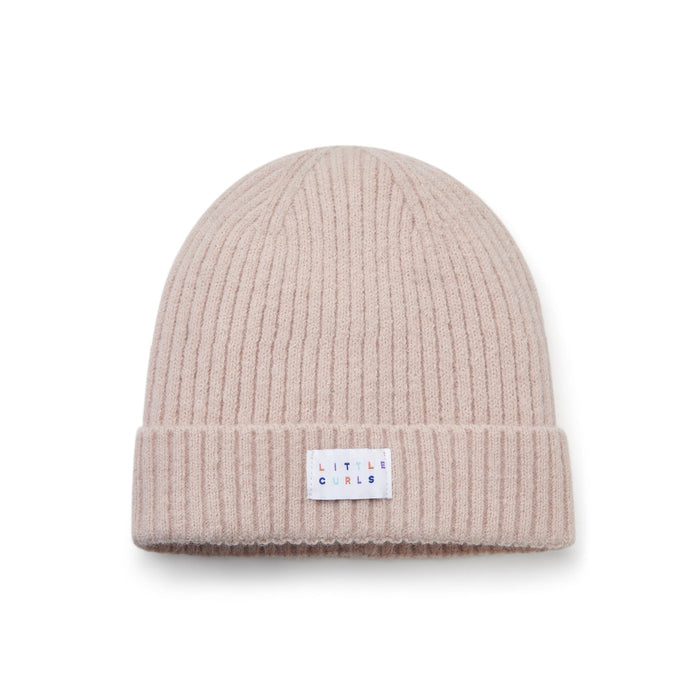 Little Curls Satin Lined Lightweight Beanie Hat - Dusty Pink - Only Curls