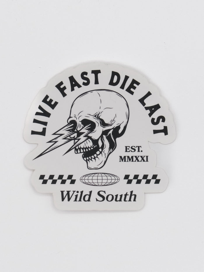 Live Fast Die Last Sticker