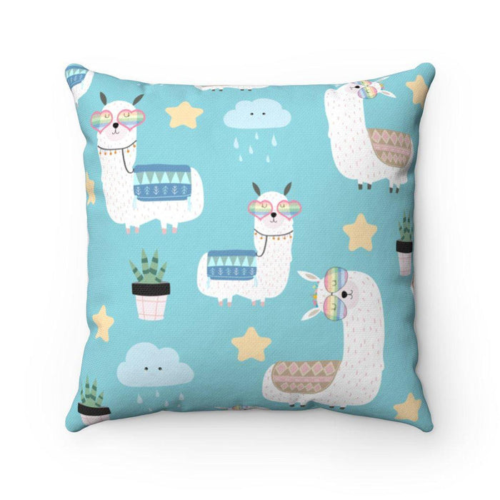 Girls Throw Pillow Llamas, Girls Bedding, Girls Nursery Decor and Accessories, Girls Accent Pillows and Cushions, Made in the USA | Pippa + June