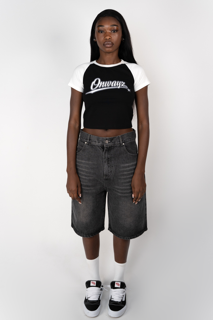 Logo Baby Tee - Black