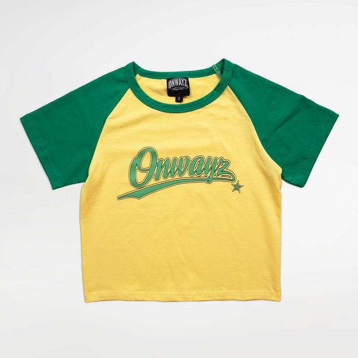 Logo Baby Tee - Yellow / Green