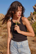 Long Rib Tank - Vintage Black - Pavilion