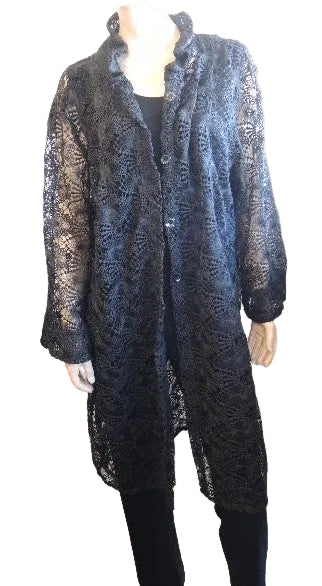 LS Collection Long Line Lace Jacket