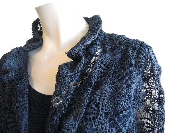 LS Collection Long Line Lace Jacket