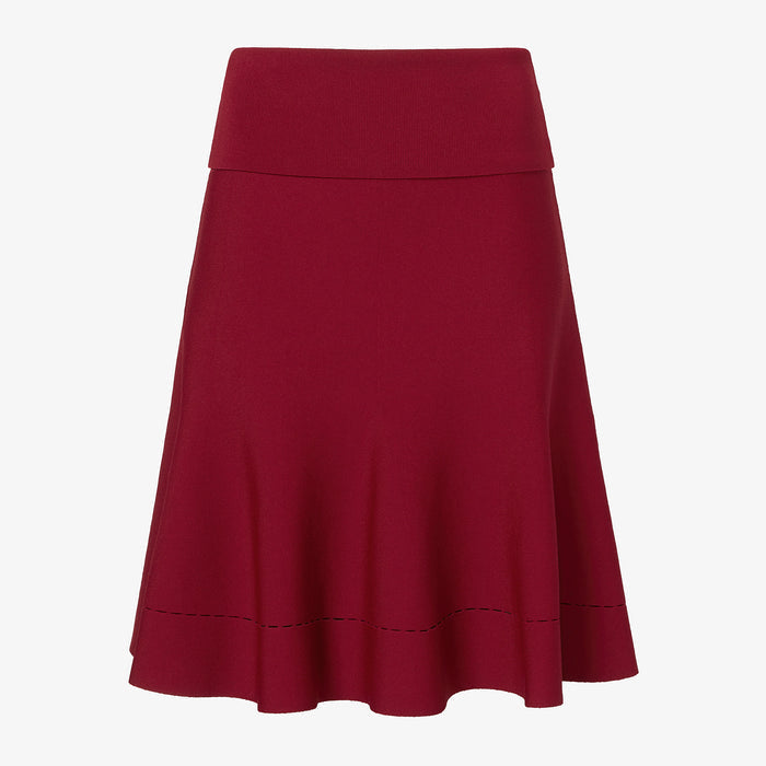 Luca Skirt - Jardigan Knit :: Maroon