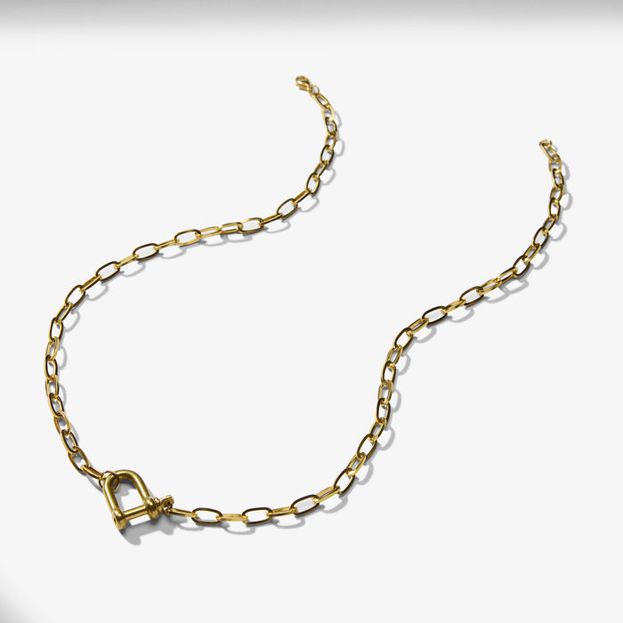 packshot image of the lyra necklace in gold | Lead