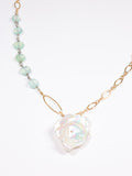 Magnolia Keshi freshwater pearl nh necklace in gold