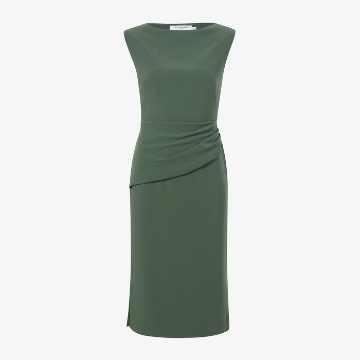 packshot image of the maisie dress in dusty pine