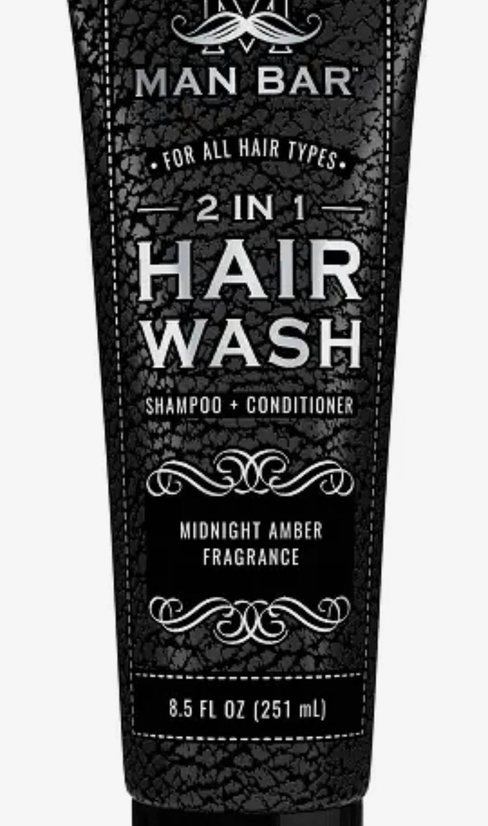 Man Bar 2 in 1 Hair Wash Midnight Amber