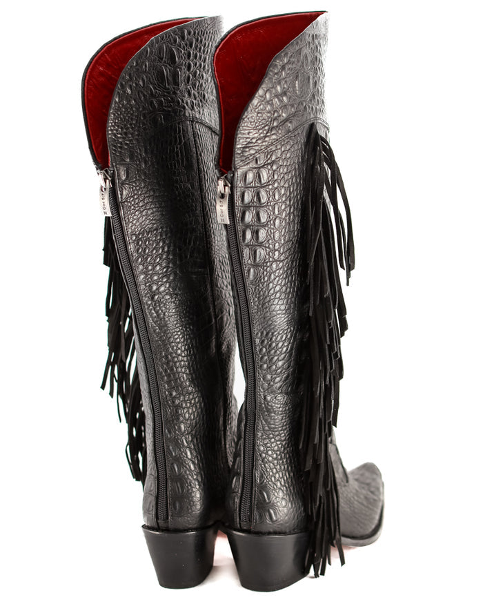 Manchester Black Fringe Tall Cowboy