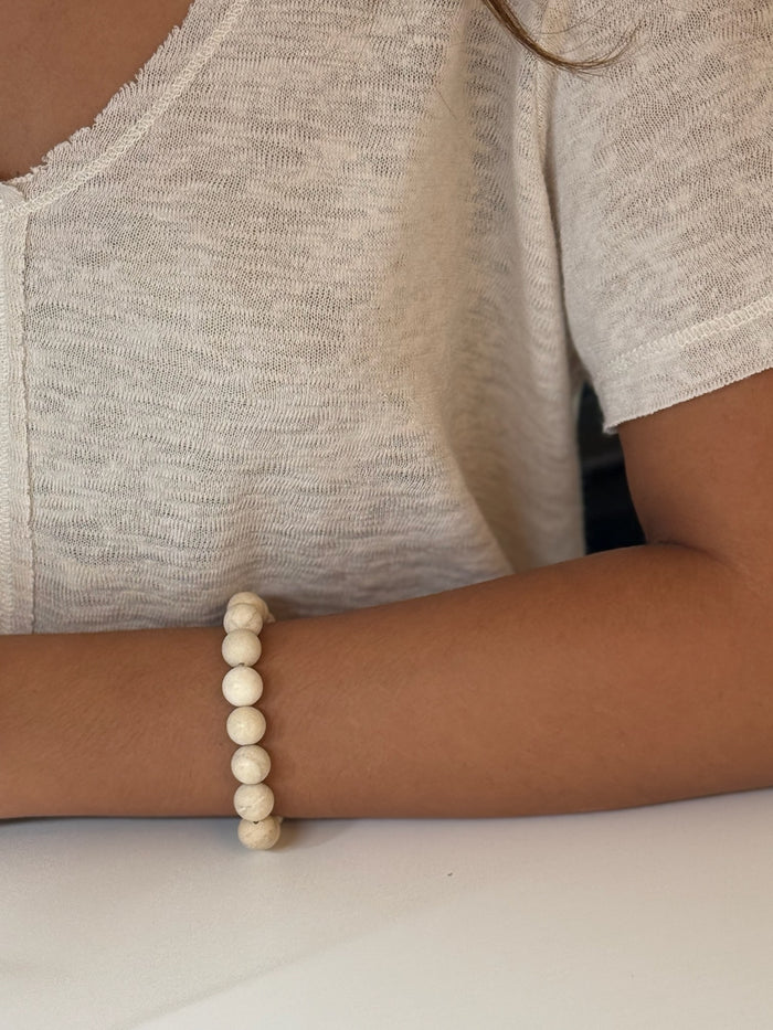 Tan Beaded Bracelet