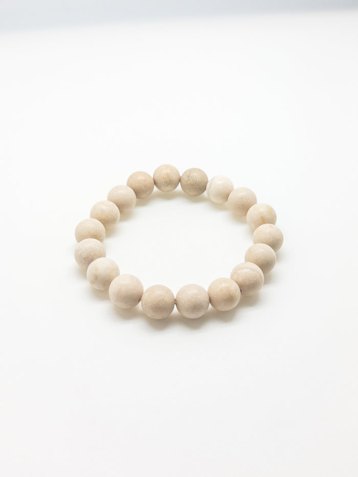 Tan Beaded Bracelet