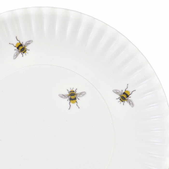 Mary Lake-Thompson Whimsical Bees 9" Melamine Dinner Plate, Set of 4