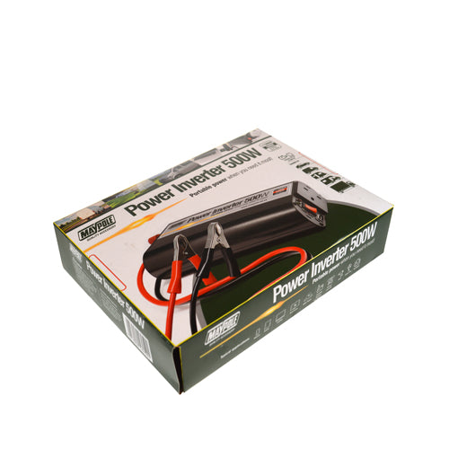 Maypole 500W 12V/230V Power Inverter With USB