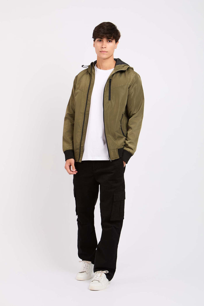 Men Rain Jacket Green