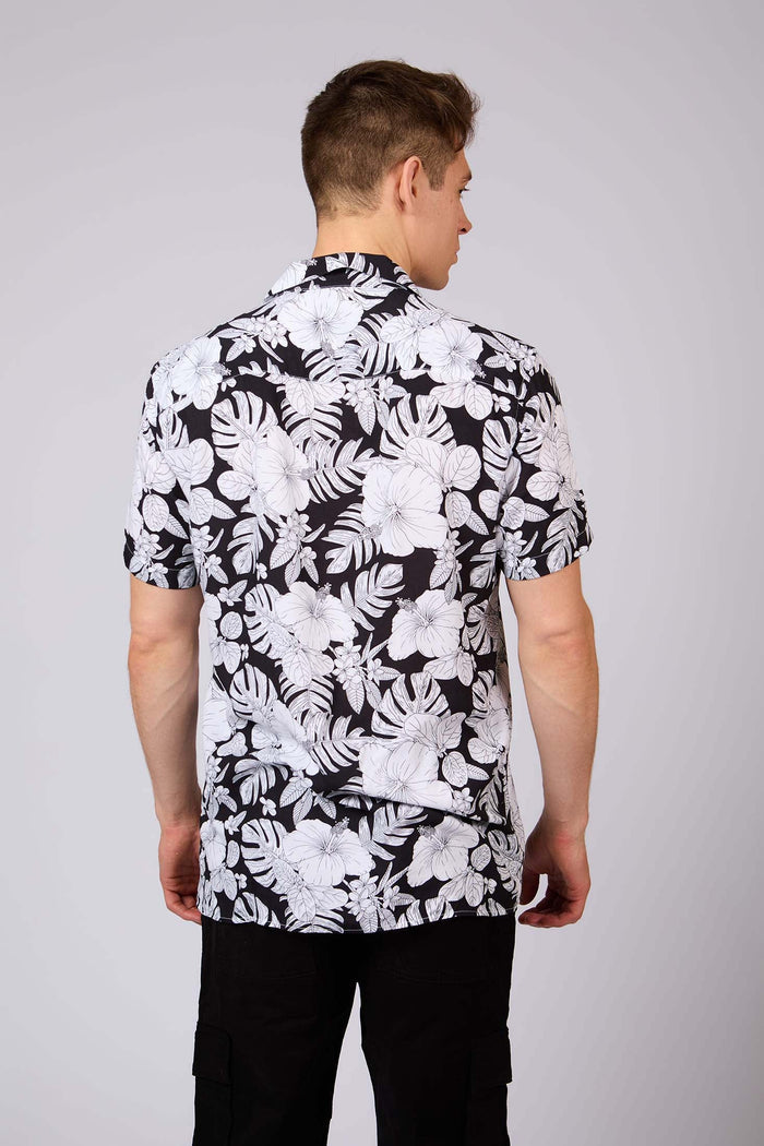 Men Shirt Regular Fit Black