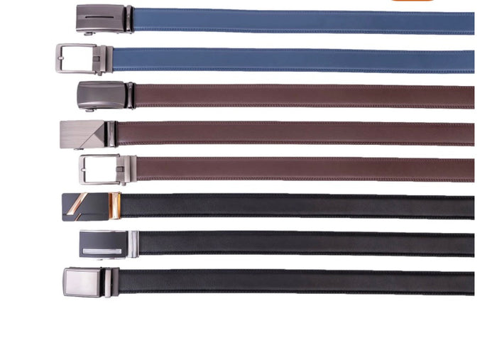 MEN'S AUTOMADTIC GENUINE LEATHER RATCHET BELT