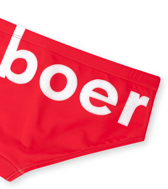 men's brief big logo/red - deboer swim