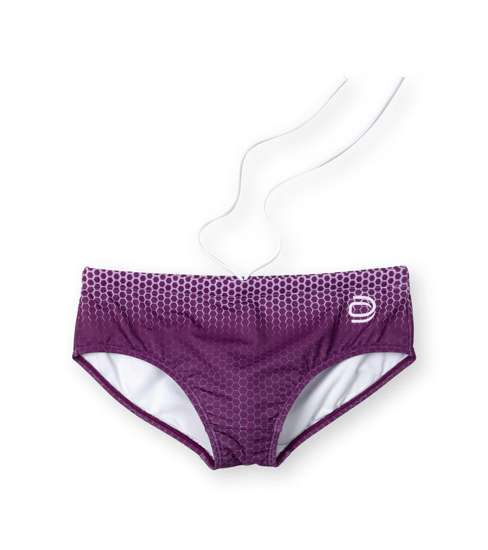men's brief hexskin/purple - deboer swim