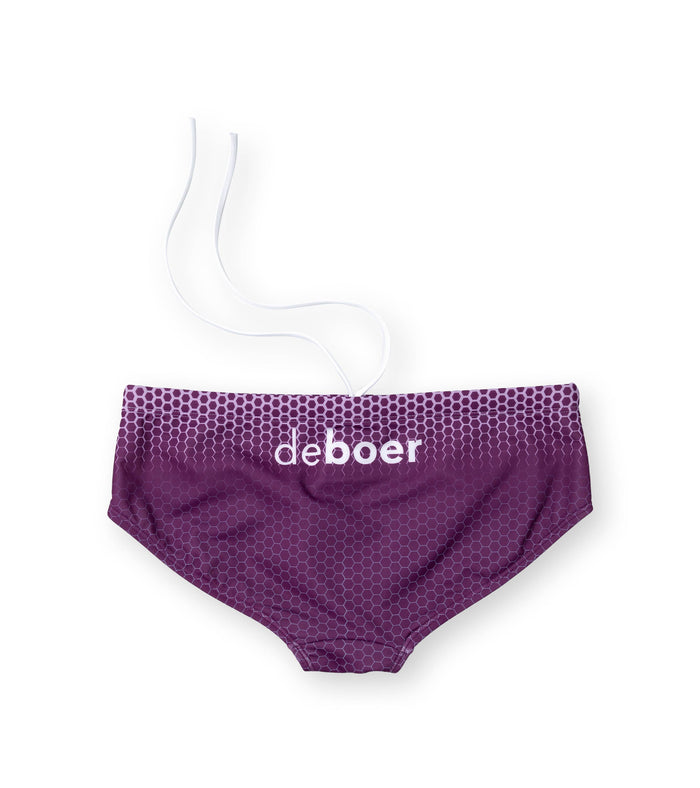men's brief hexskin/purple - deboer swim