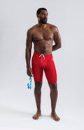 men's jammer big logo/red - deboer swim