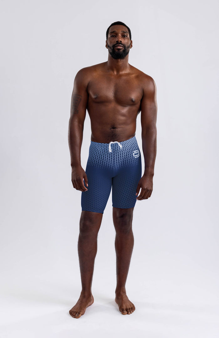 men's jammer hexskin/blue - deboer swim